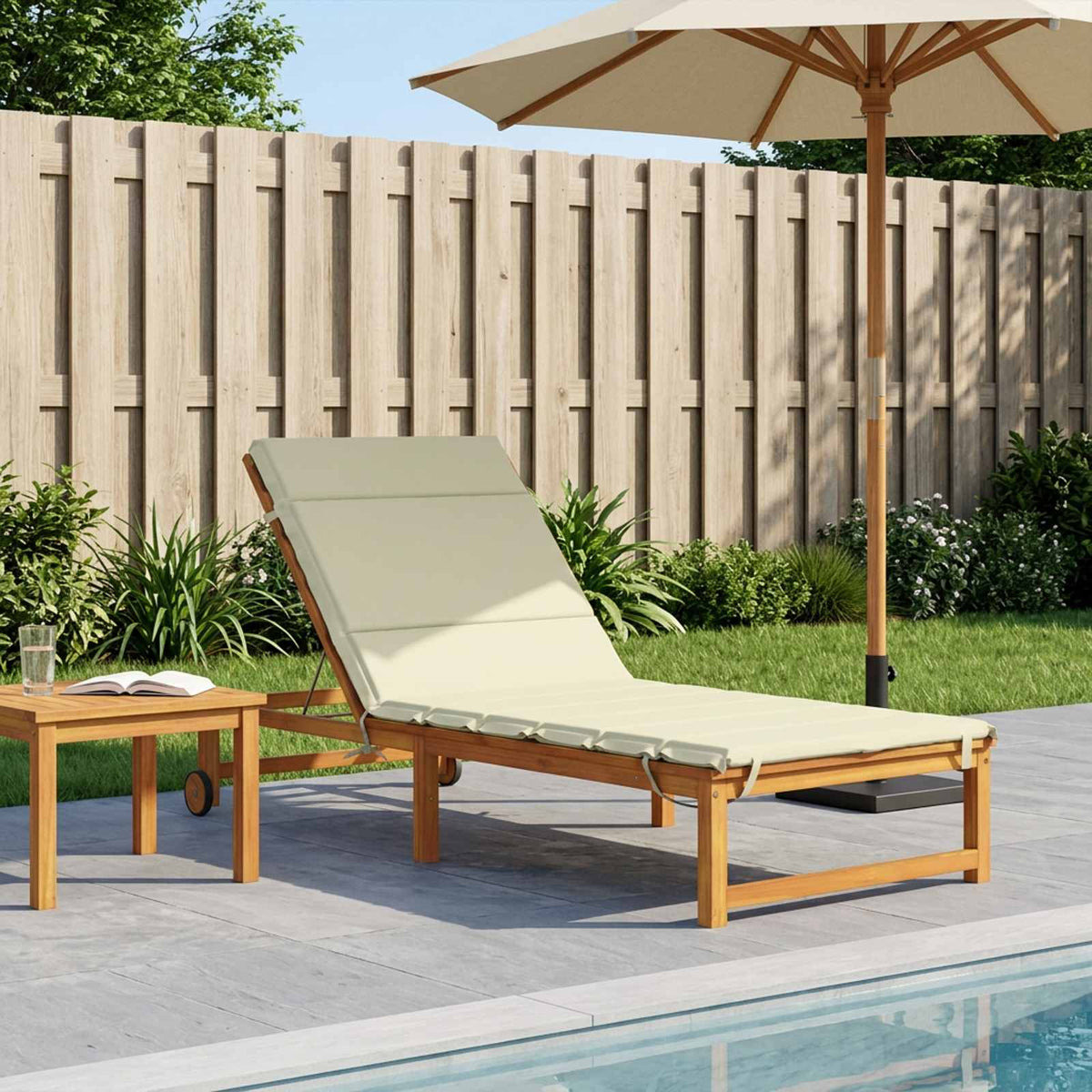 Jastučić za ležaljku GEMERT 100% poliester Krem 200 x 90 x 3 cm