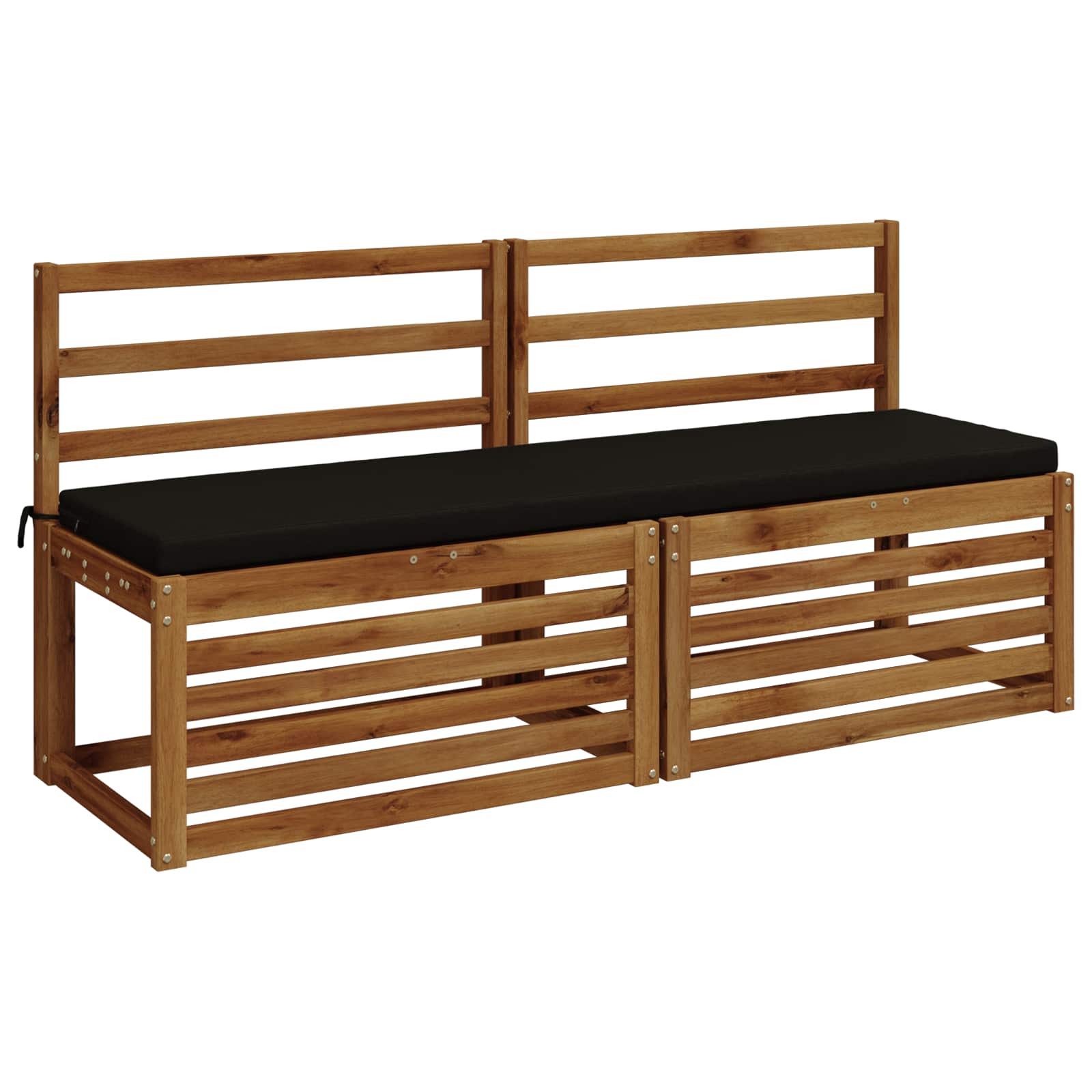 Jastučić za klupu SOEST 100% poliester Crna 150 x 40 x 5 cm