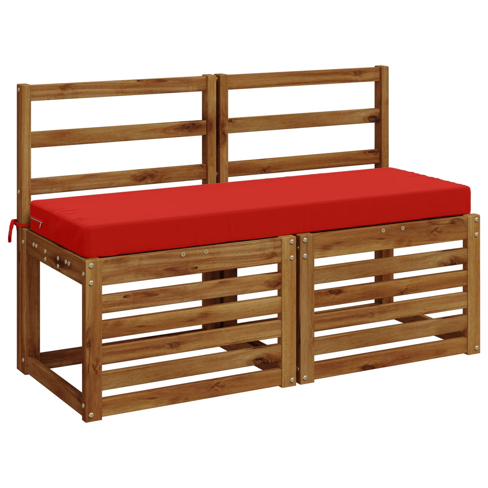 Jastučić za klupu SOEST 100% poliester Crvena 100 x 40 x 8 cm