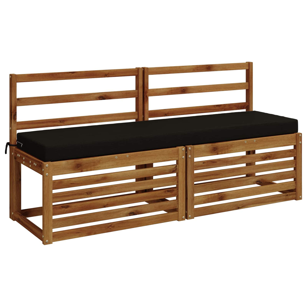 Jastučić za klupu SOEST 100% poliester Crna 140 x 40 x 8 cm