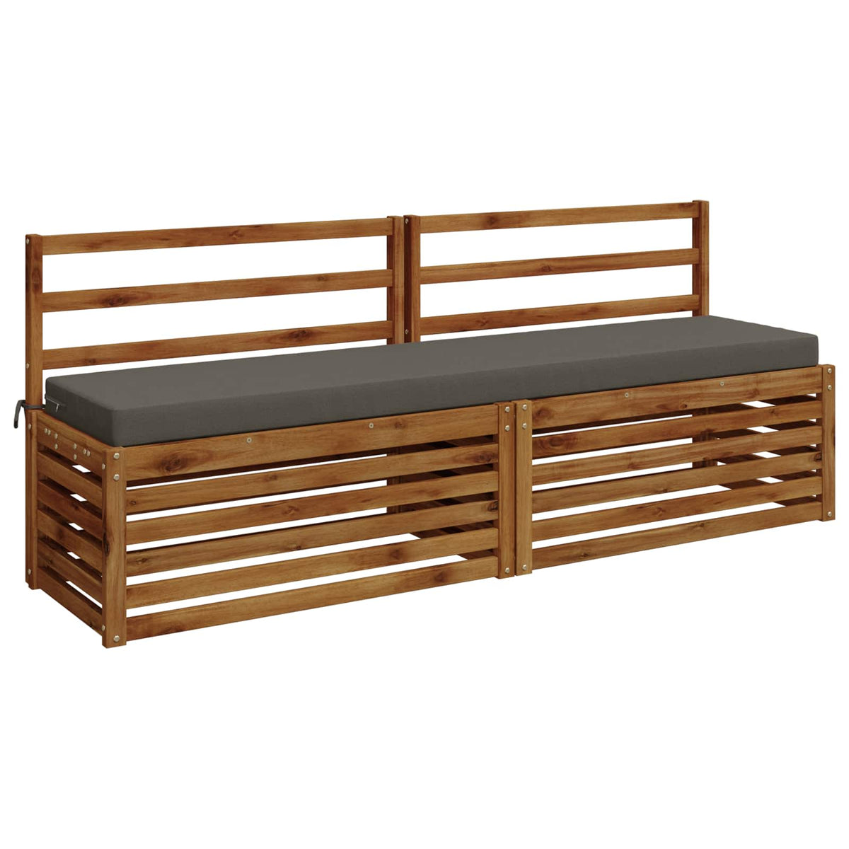 Jastučić za klupu SOEST 100% poliester Siva 200 x 40 x 8 cm