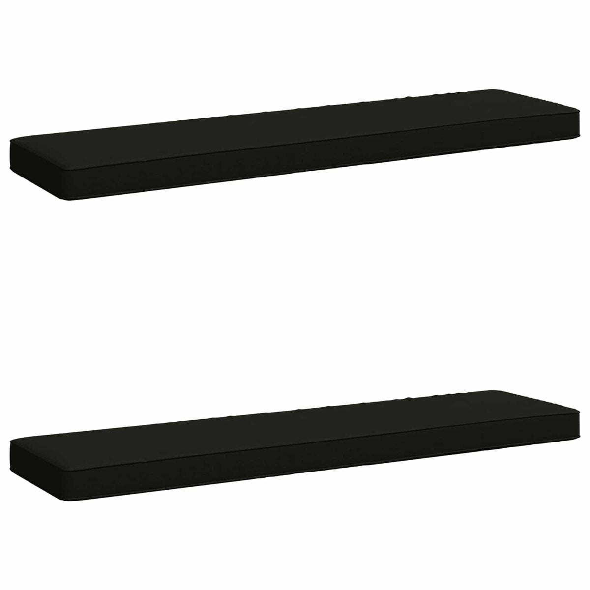 Jastučići za klupe - 2 dijela VUGHT 2 pcs 100% poliester Crna