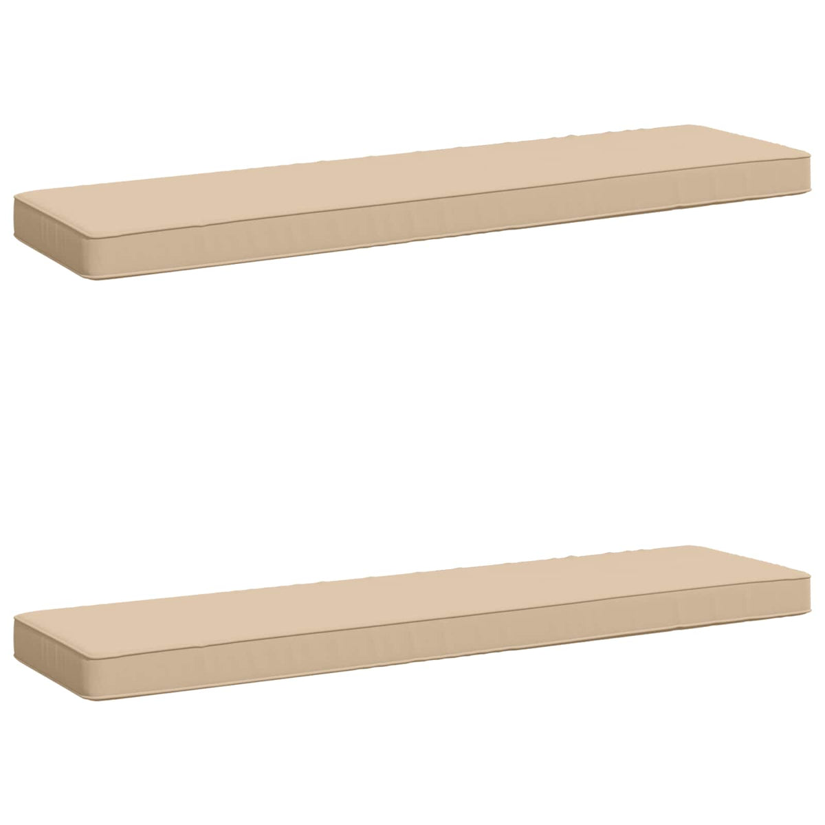 Jastučići za klupe - 2 dijela VUGHT 2 pcs 100% poliester Krem