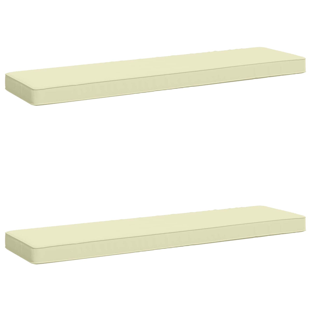 Jastučići za klupe - 2 dijela VUGHT 2 pcs 100% poliester Krem