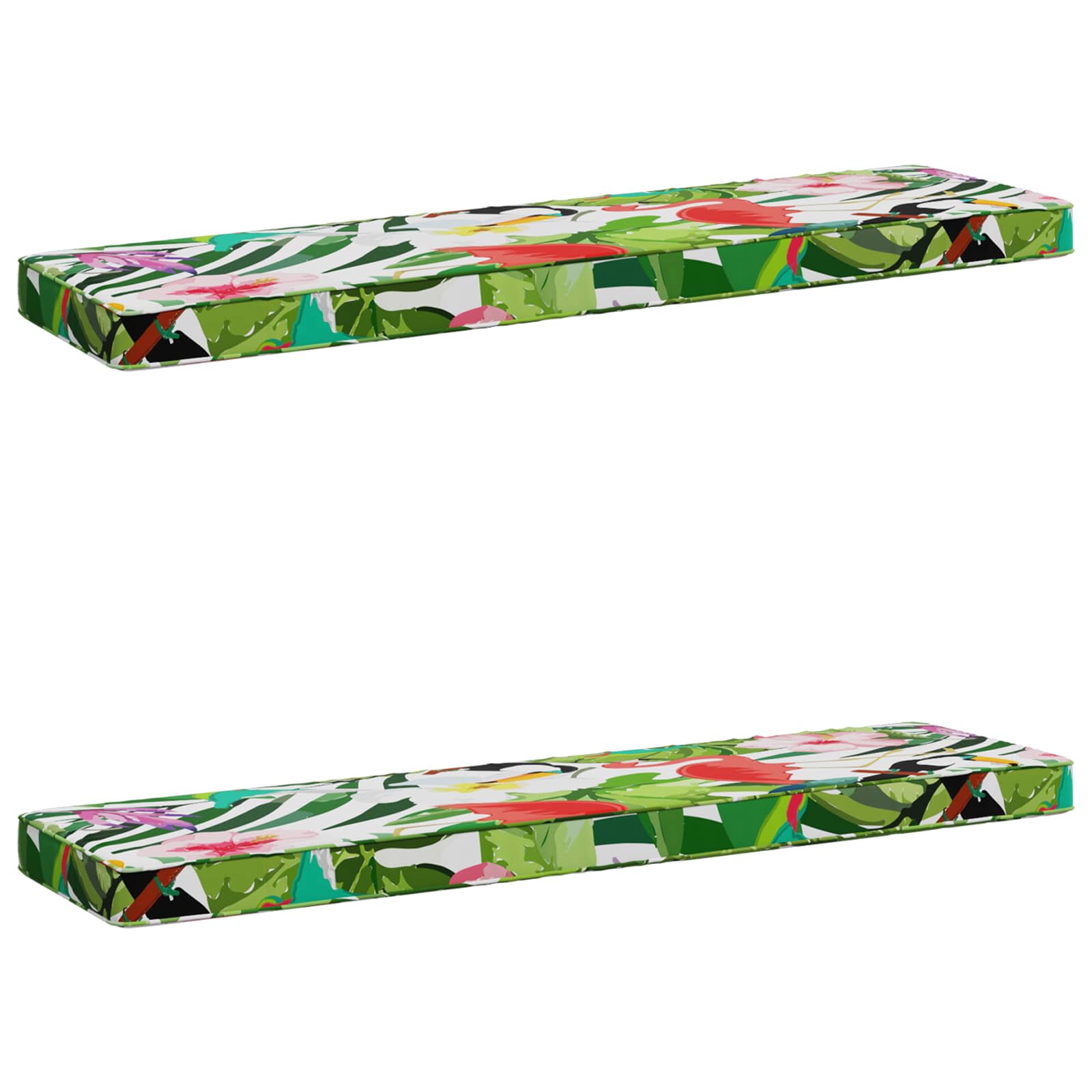 Jastučići za klupe - 2 dijela VUGHT 2 pcs 100% poliester Šareni