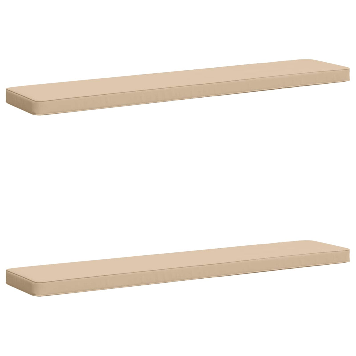 Jastučići za klupe - 2 dijela VUGHT 2 pcs 100% poliester Krem