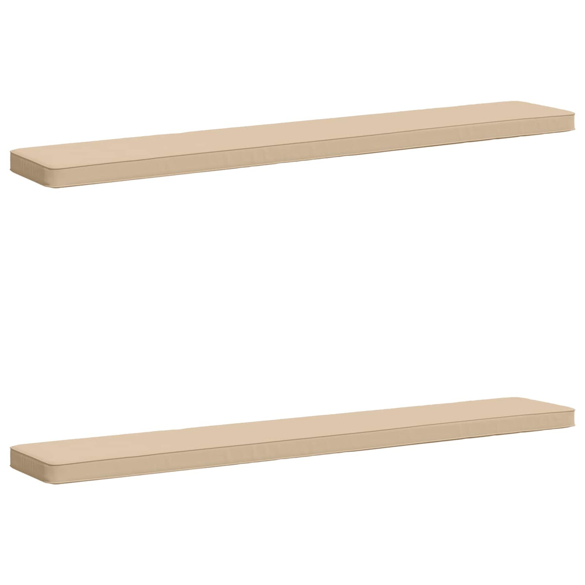 Jastučići za klupe - 2 dijela VUGHT 2 pcs 100% poliester Krem