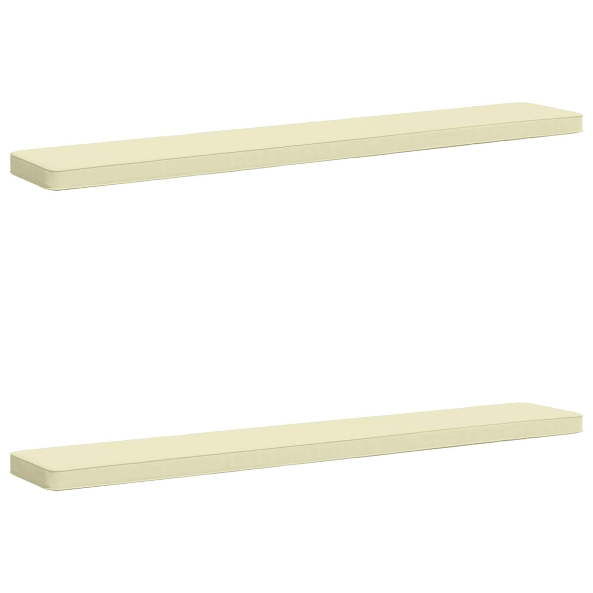 Jastučići za klupe - 2 dijela VUGHT 2 pcs 100% poliester Krem