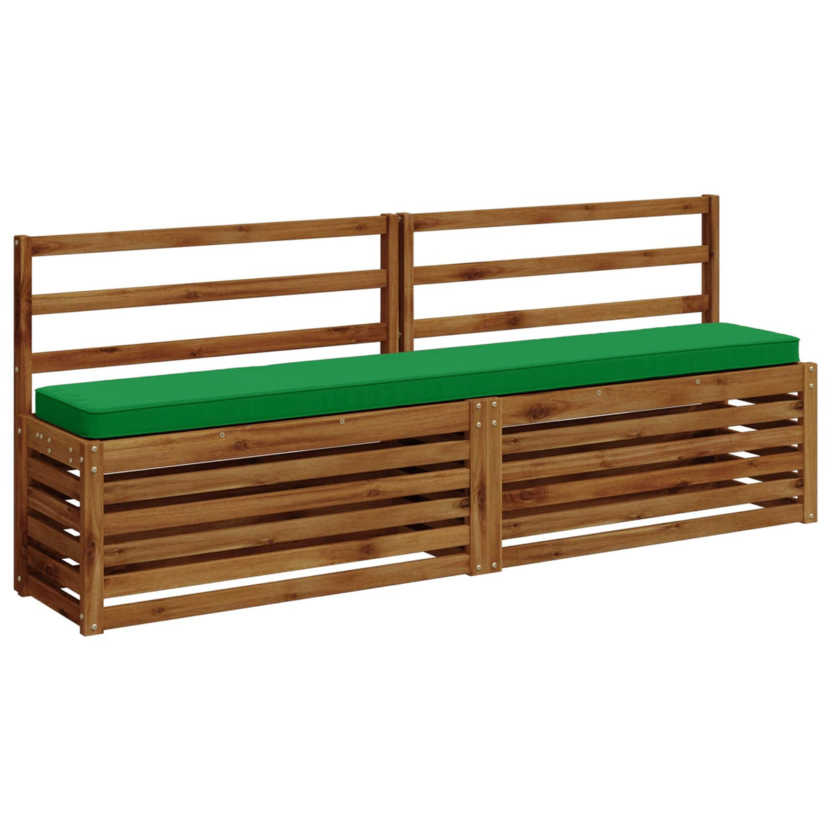 Jastučići za klupe - 2 dijela VUGHT 2 pcs 100% poliester Zelena