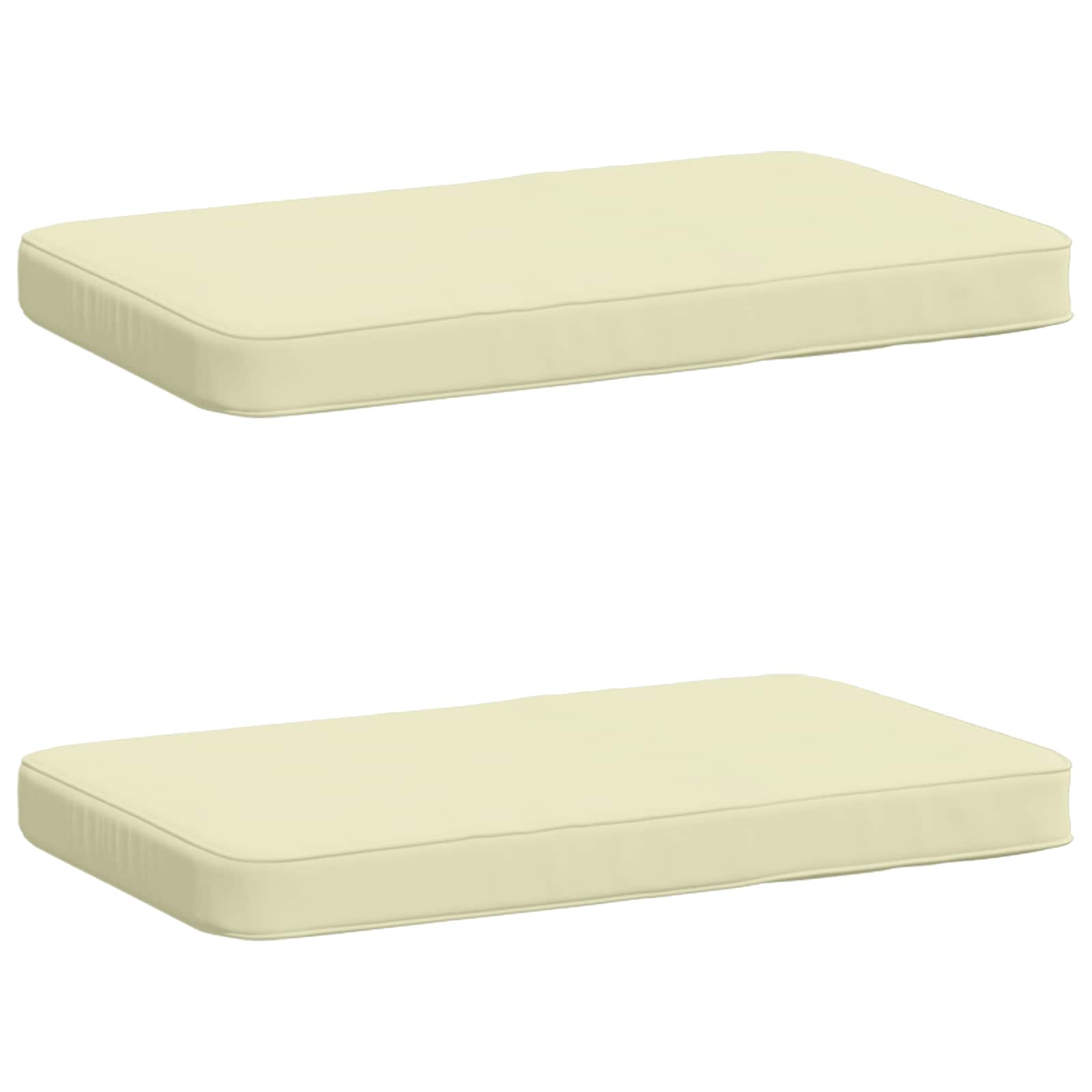 Jastučići za klupe - 2 dijela VUGHT 2 pcs 100% poliester Krem