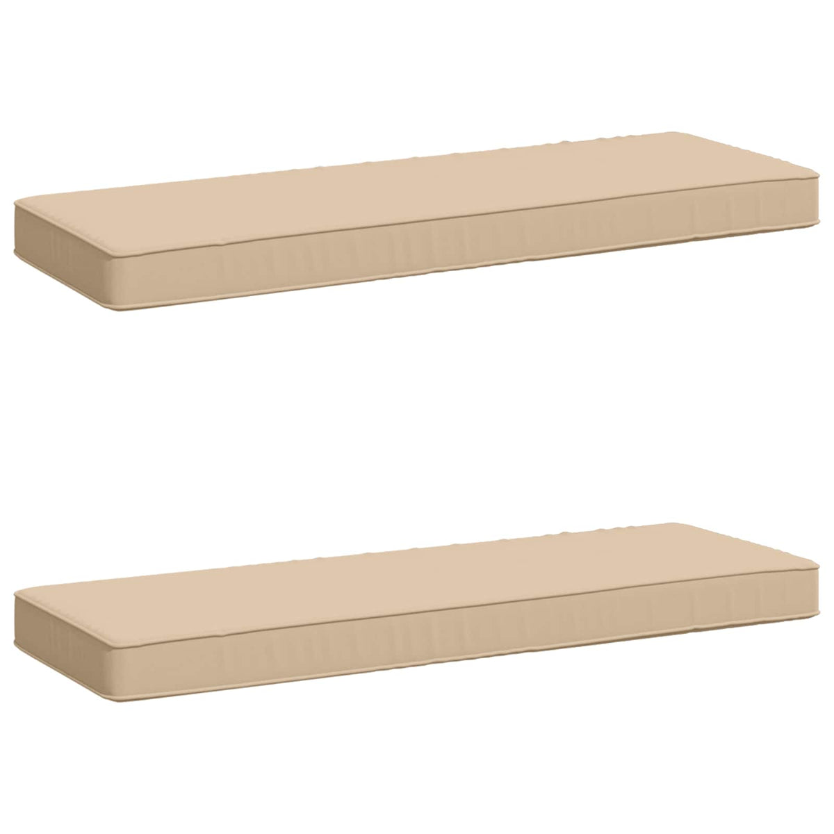 Jastučići za klupe - 2 dijela VUGHT 2 pcs 100% poliester Krem
