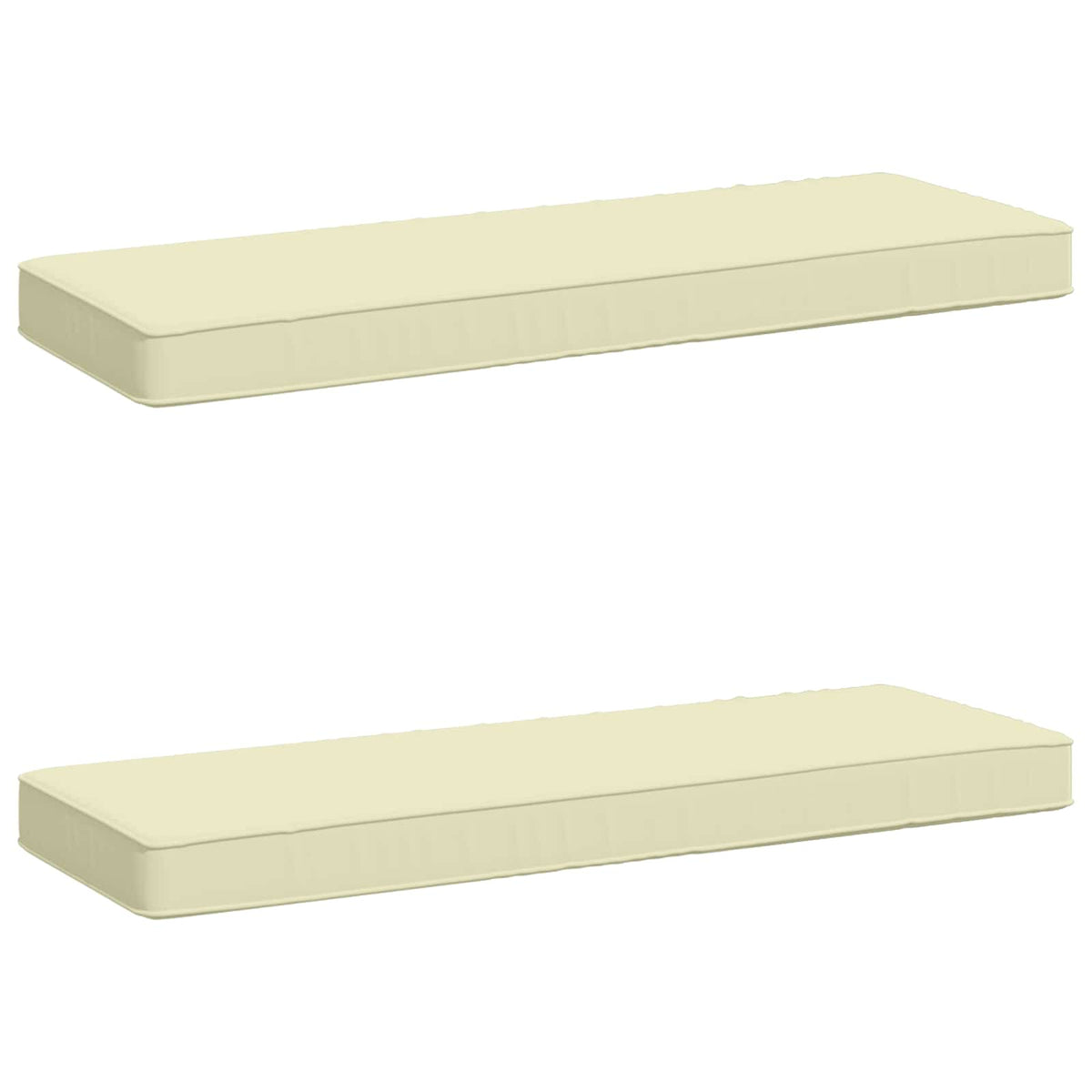 Jastučići za klupe - 2 dijela VUGHT 2 pcs 100% poliester Krem