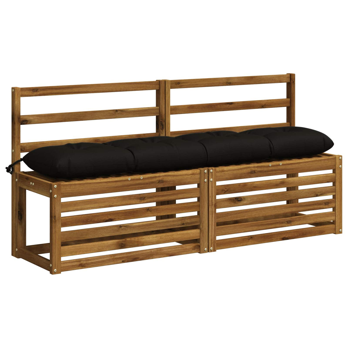Jastučić za klupu VIANEN 100% poliester Crna 160 x 30 x 12 cm