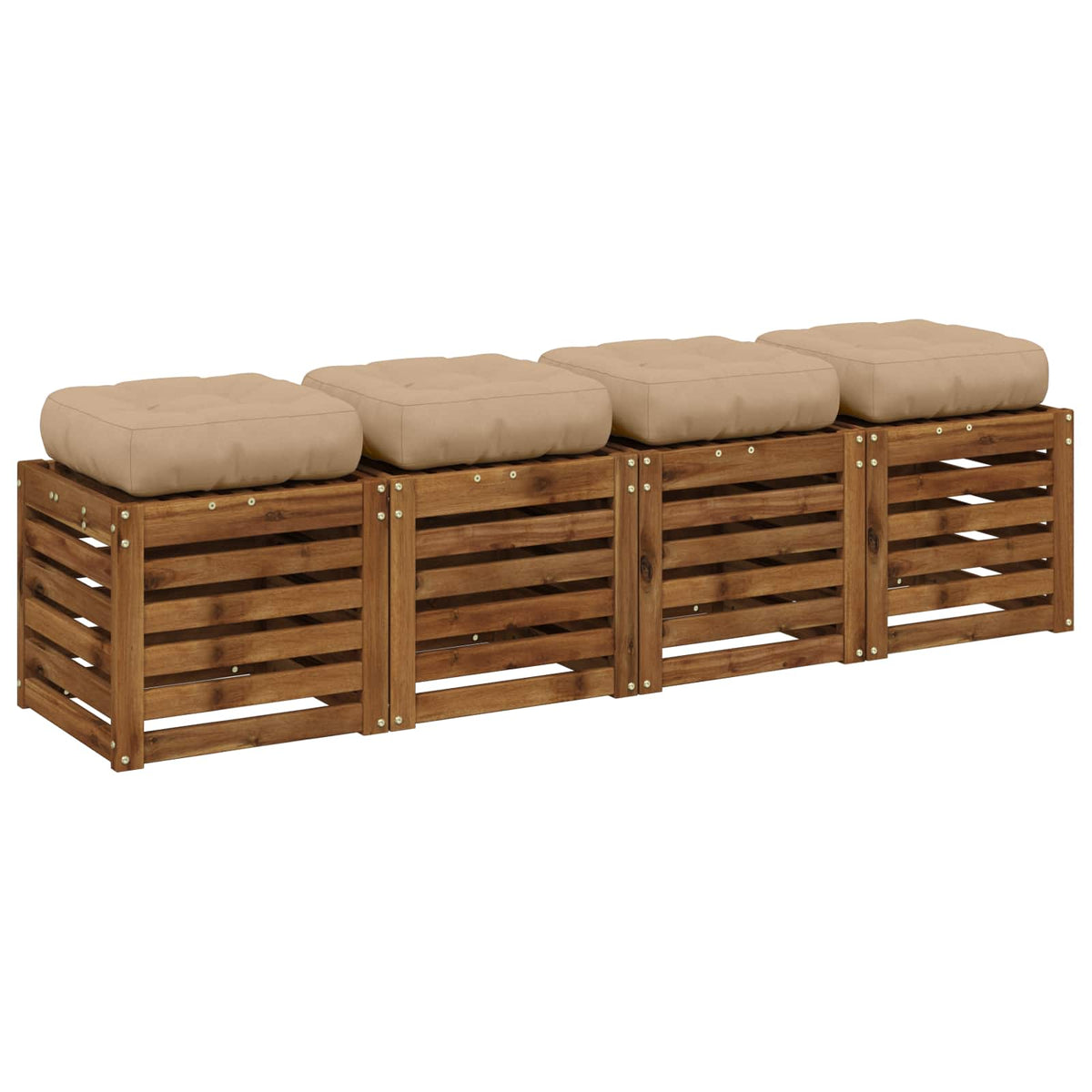 Jastučići za sjedalo od 4 dijela VIANEN 4 pcs 100% poliester