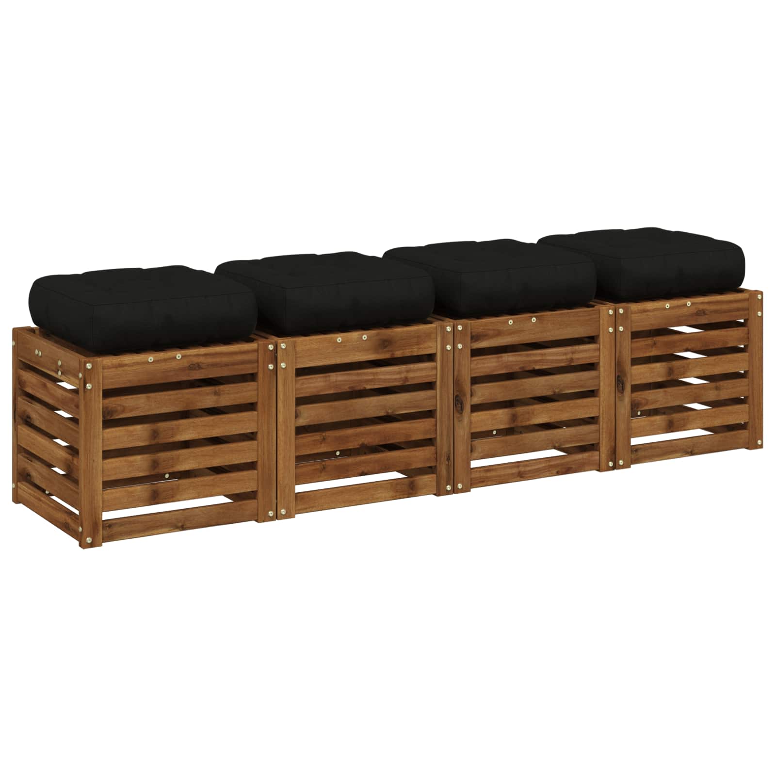 Jastučići za sjedalo od 4 dijela VIANEN 4 pcs 100% poliester