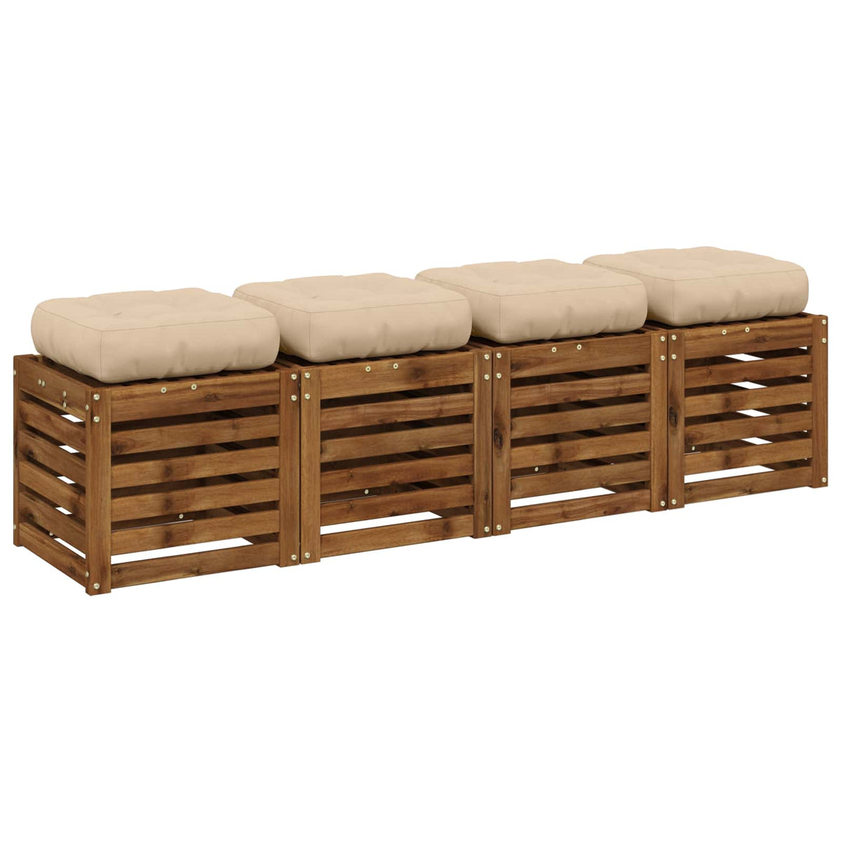 Jastučići za sjedalo od 4 dijela VIANEN 4 pcs 100% poliester