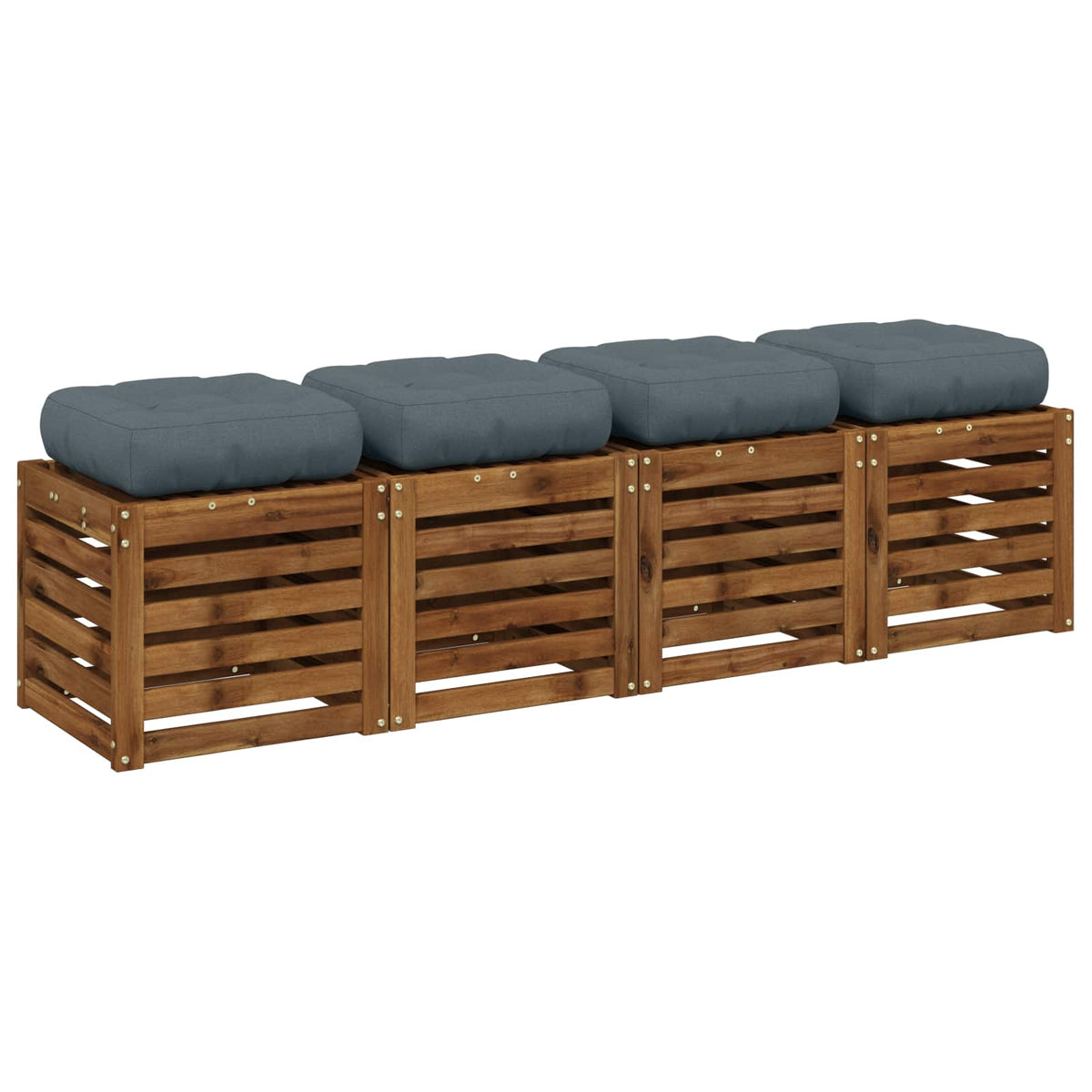 Jastučići za sjedalo od 4 dijela VIANEN 4 pcs 100% poliester