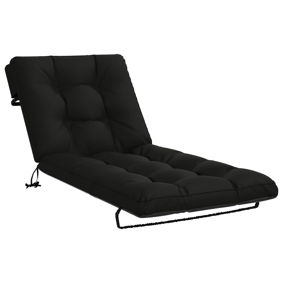 Jastučić za ležaljku VIANEN 100% poliester Crna 200 x 70 x 8 cm