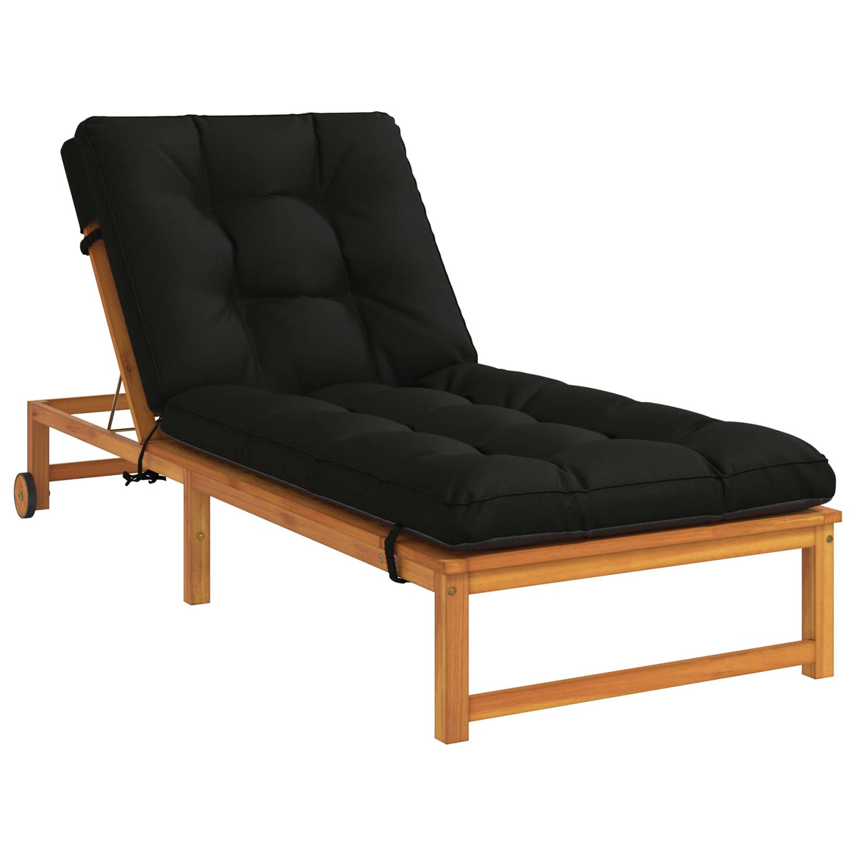 Jastučić za ležaljku VIANEN 100% poliester Crna 200 x 70 x 8 cm