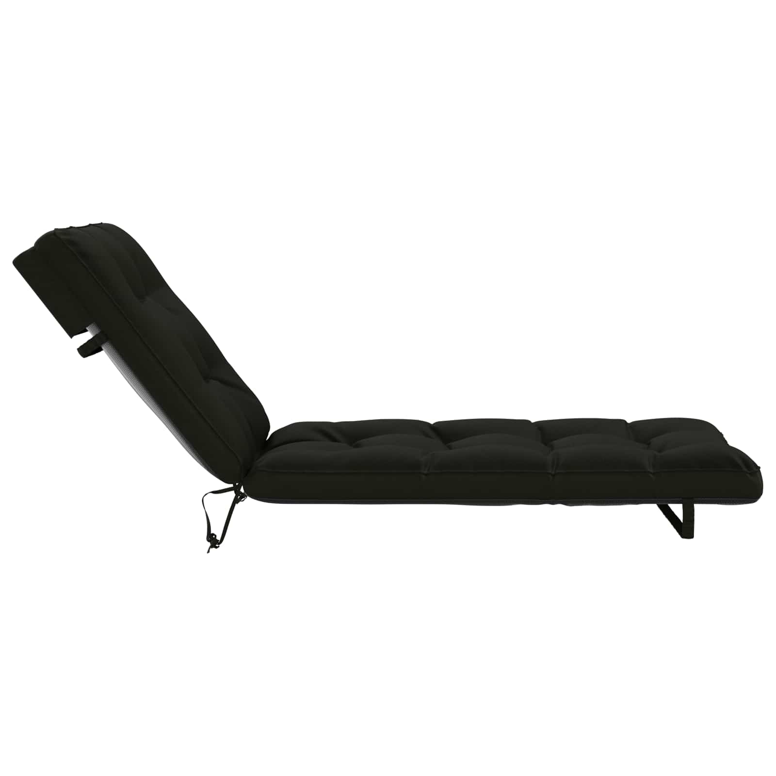 Jastučić za ležaljku VIANEN 100% poliester Crna 200 x 70 x 8 cm
