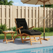 Jastučić za ležaljku VIANEN 100% poliester Crna 200 x 60 x 8 cm