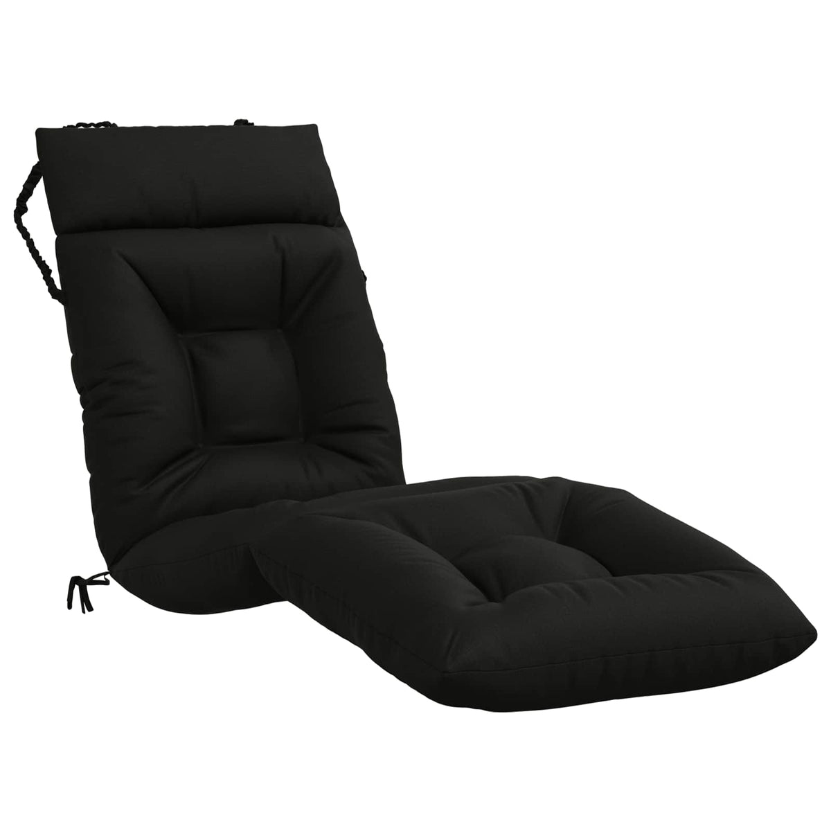 Jastučić za ležaljku VIANEN 100% poliester Crna 200 x 60 x 8 cm