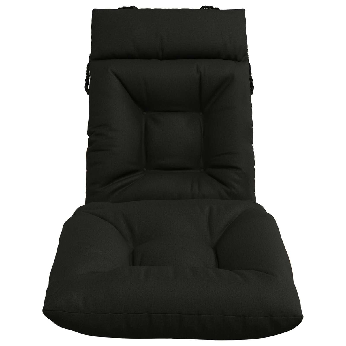 Jastučić za ležaljku VIANEN 100% poliester Crna 200 x 60 x 8 cm