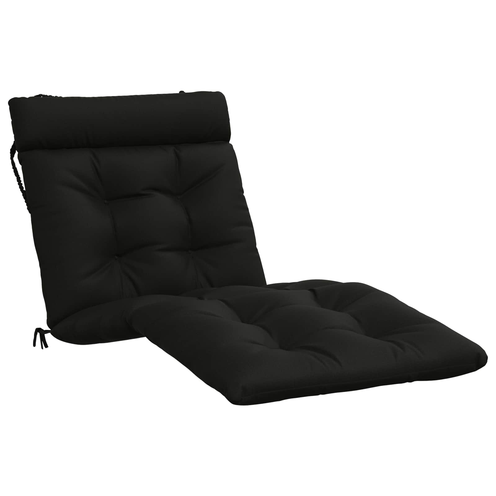 Jastučić za ležaljku VIANEN 100% poliester Crna 200 x 70 x 8 cm