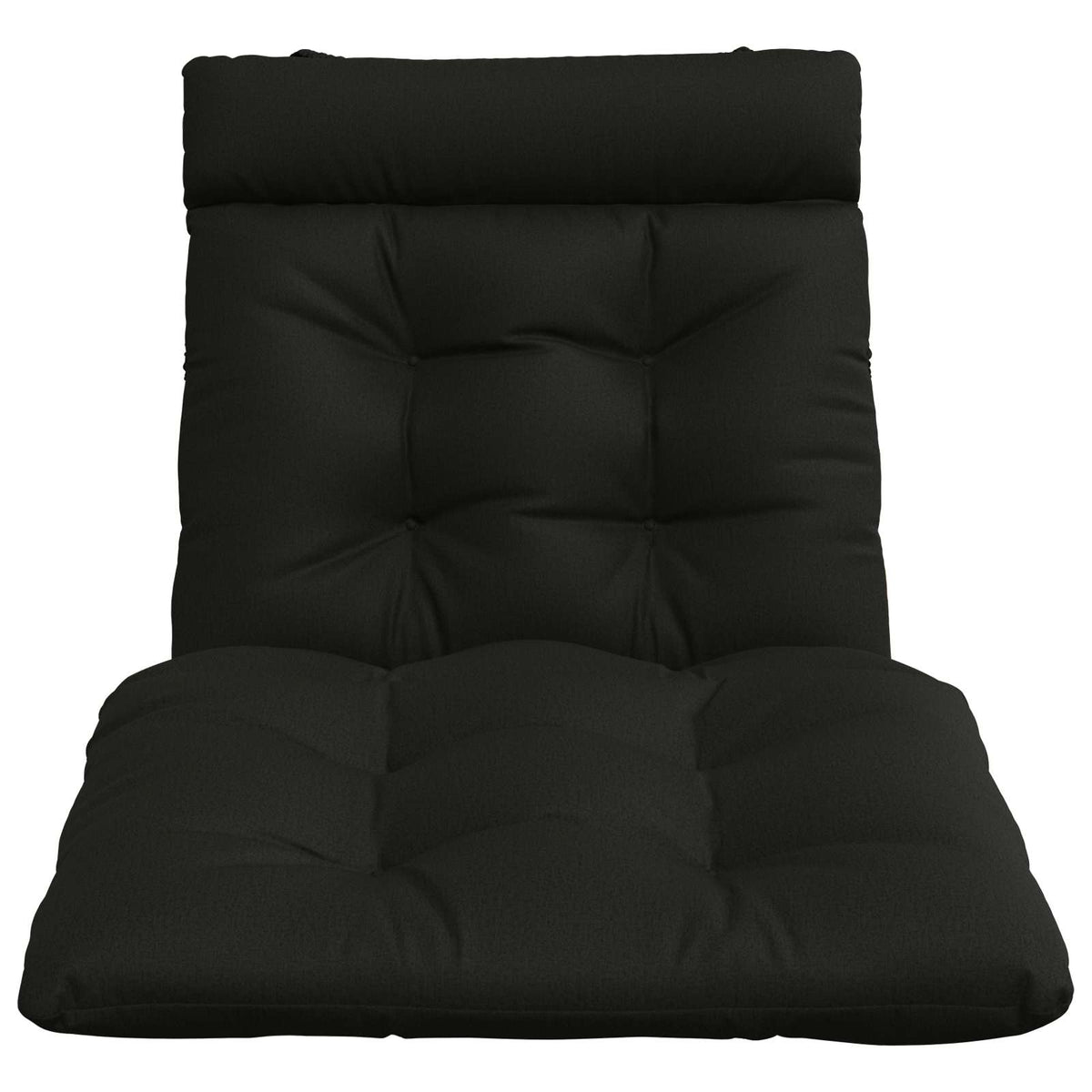 Jastučić za ležaljku VIANEN 100% poliester Crna 200 x 70 x 8 cm