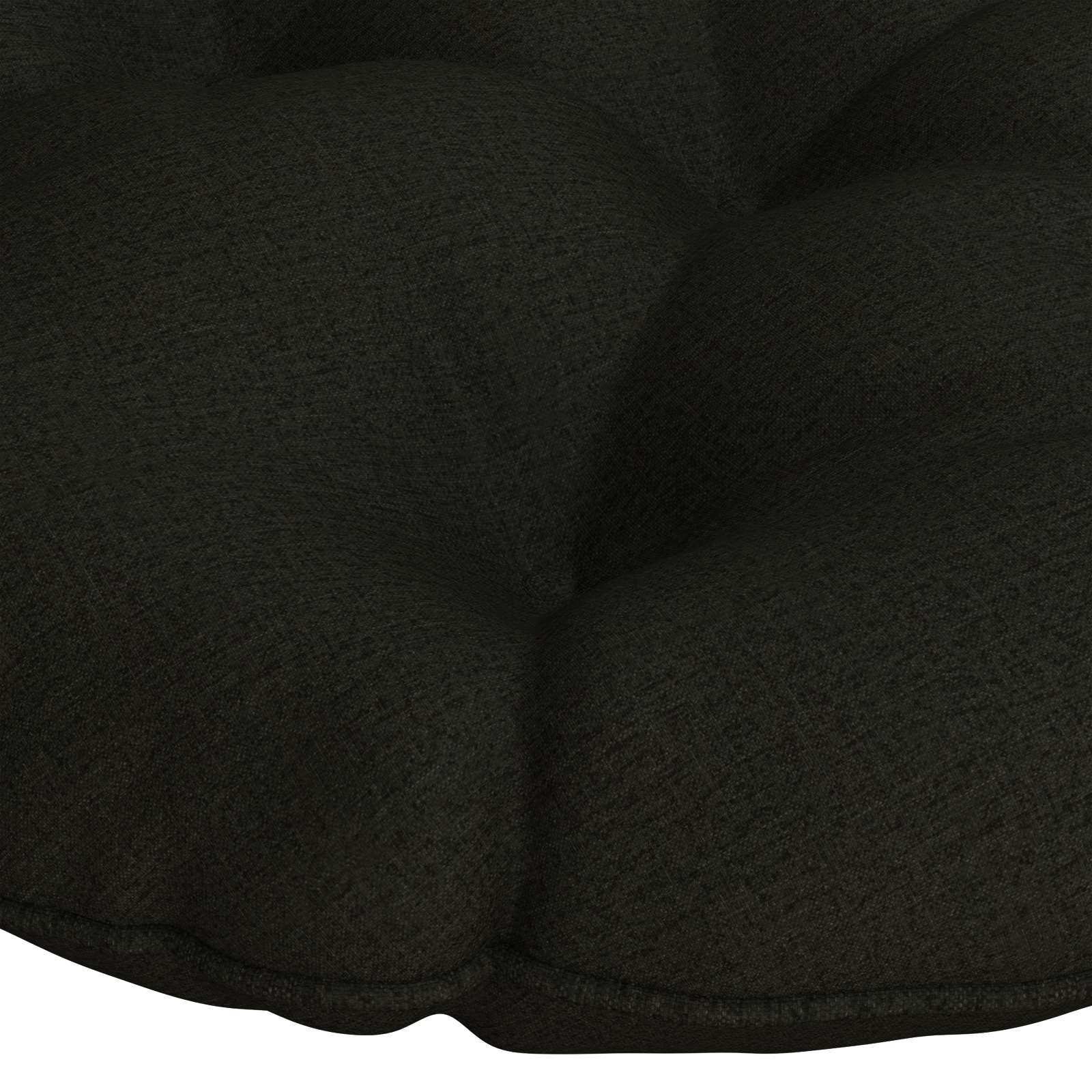 Papasan jastučić VIANEN 100% poliester Crna Ø 120 x 12 cm