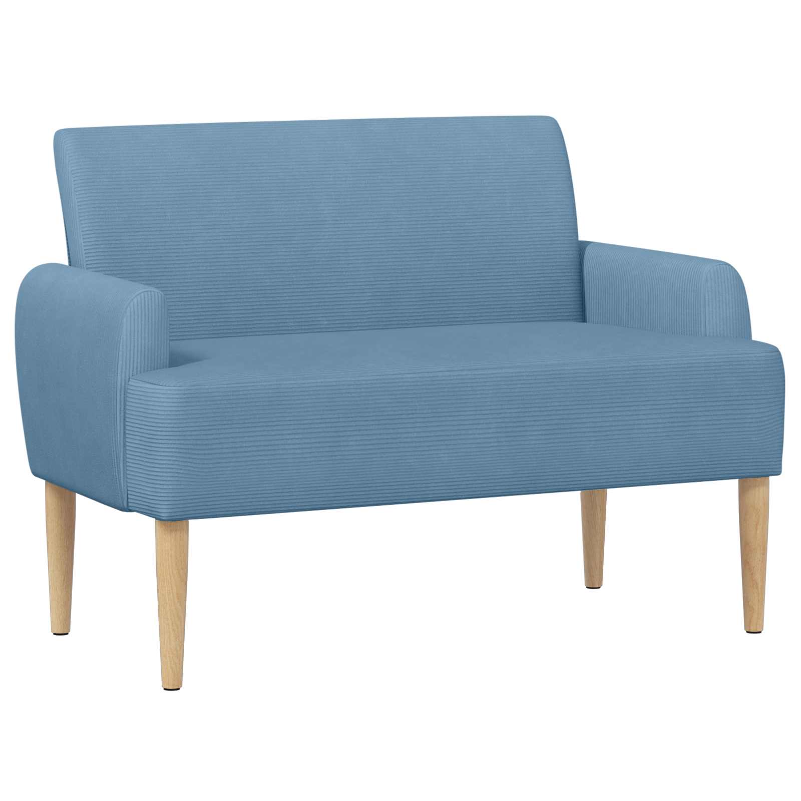 Ljubavni kauč s gumbima Plava 116 x 67 x 81 cm Kordura tekstil