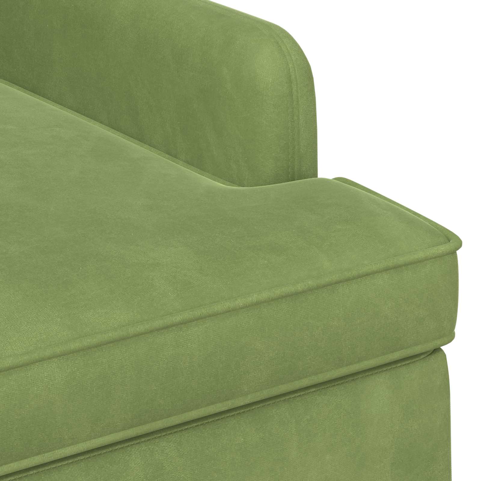 Ljubavni kauč s gumbima Svijetlo zelena 111 x 65 x 79 cm Baršun