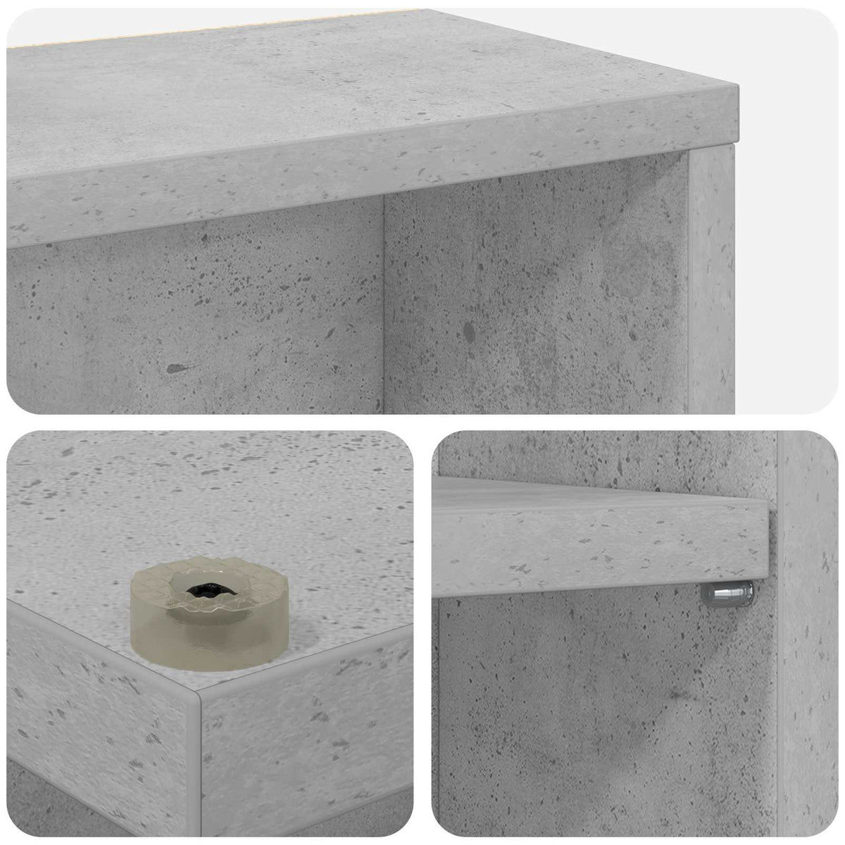 CD ormar 2 kom. Betonska siva 33 x 23,5 x 175 cm