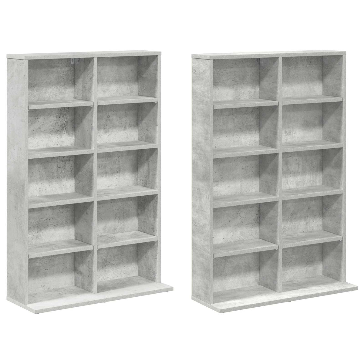 CD ormar 2 kom. Betonska siva 65 x 23,5 x 97,5 cm
