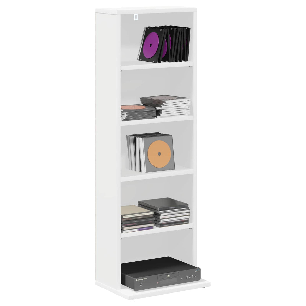 CD ormar Bijela 33 x 23,5 x 97,5 cm Konstruirano drvo
