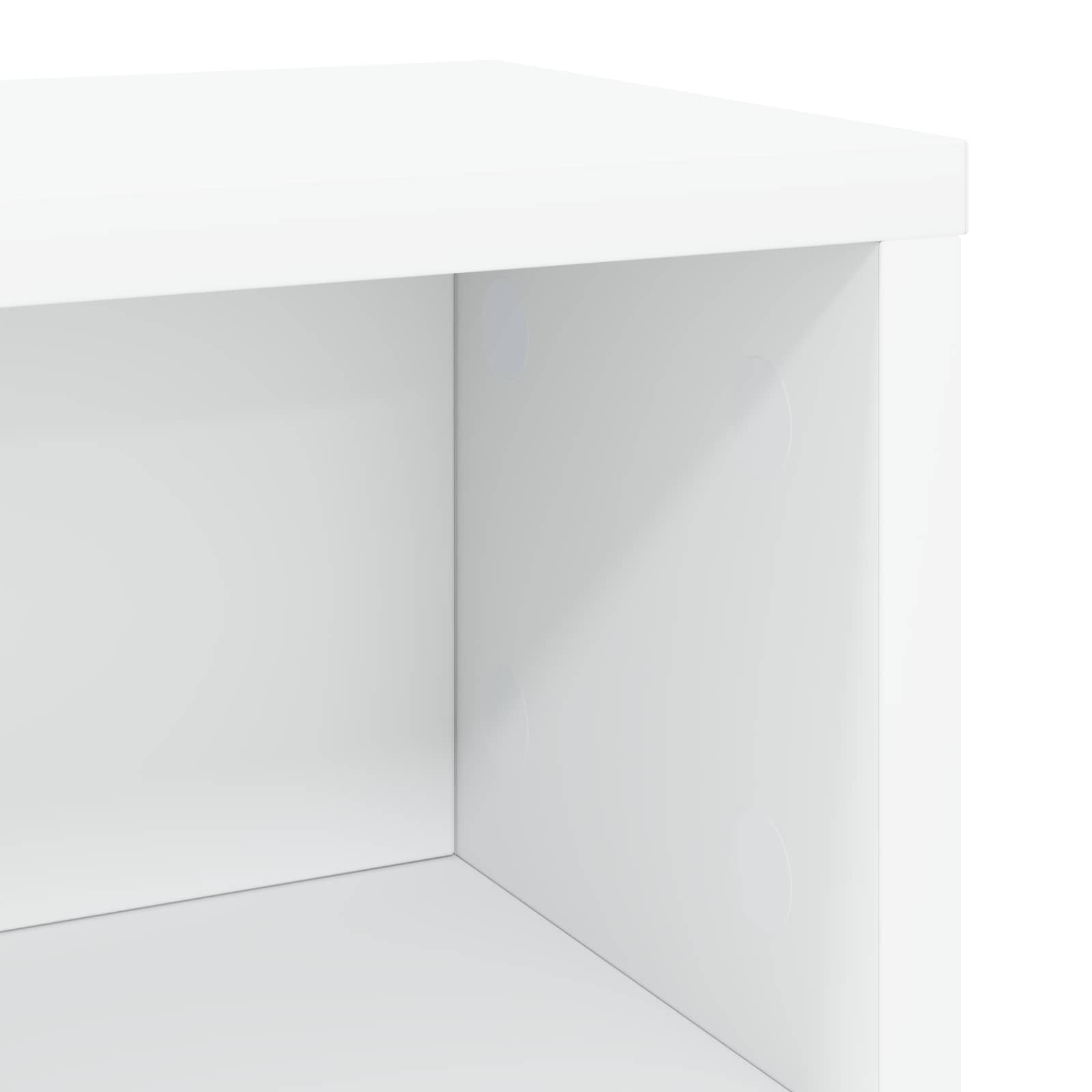 Stalak za CD-ove Bijela 40 x 17 x 17 cm Konstruirano drvo