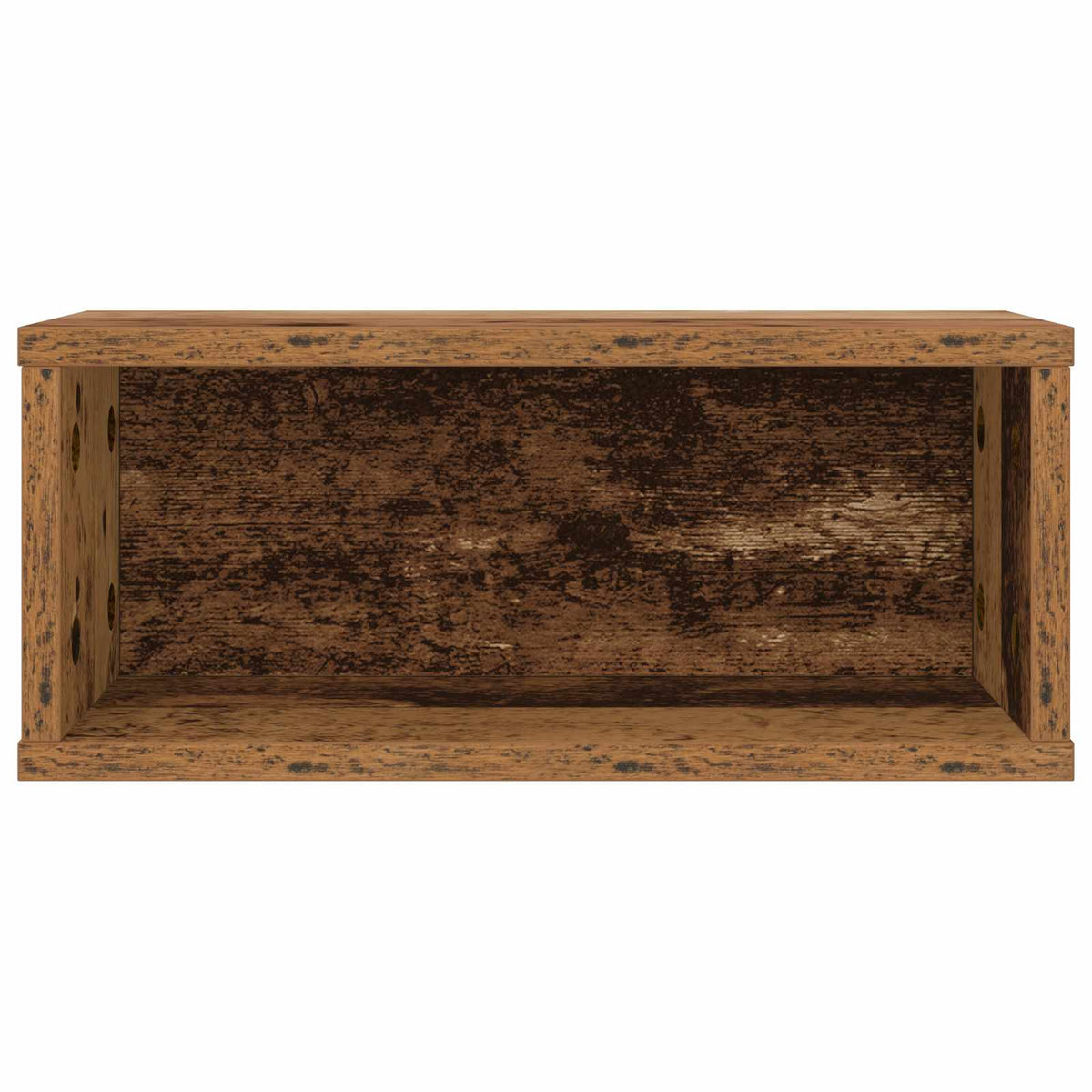 Stalak za CD-ove Staro drvo 40 x 17 x 17 cm Konstruirano drvo