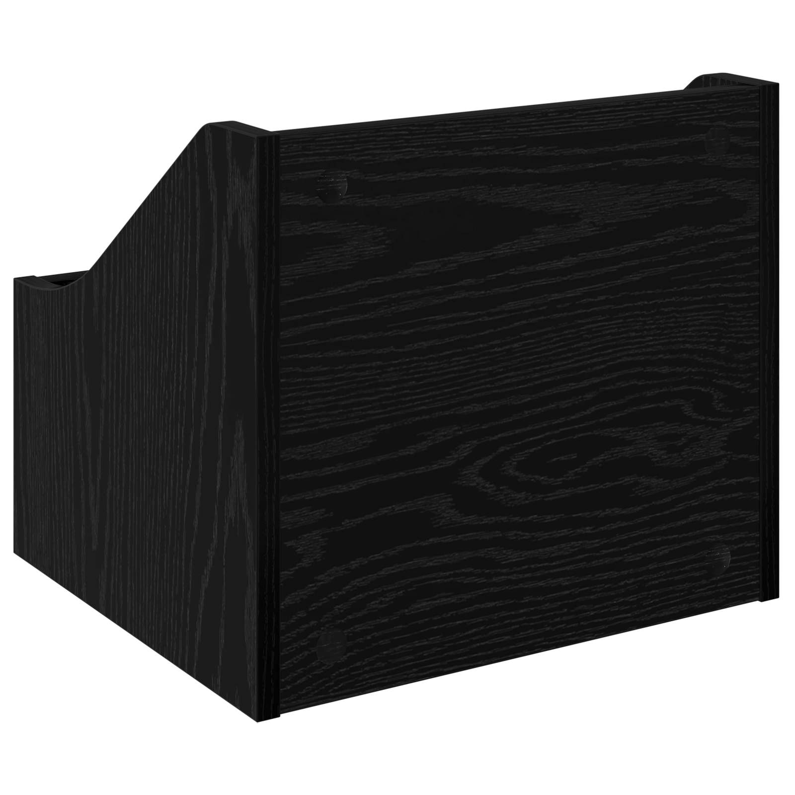 Kutija za LP ploče 2 kom. Crni hrast 37 x 33 x 32 cm