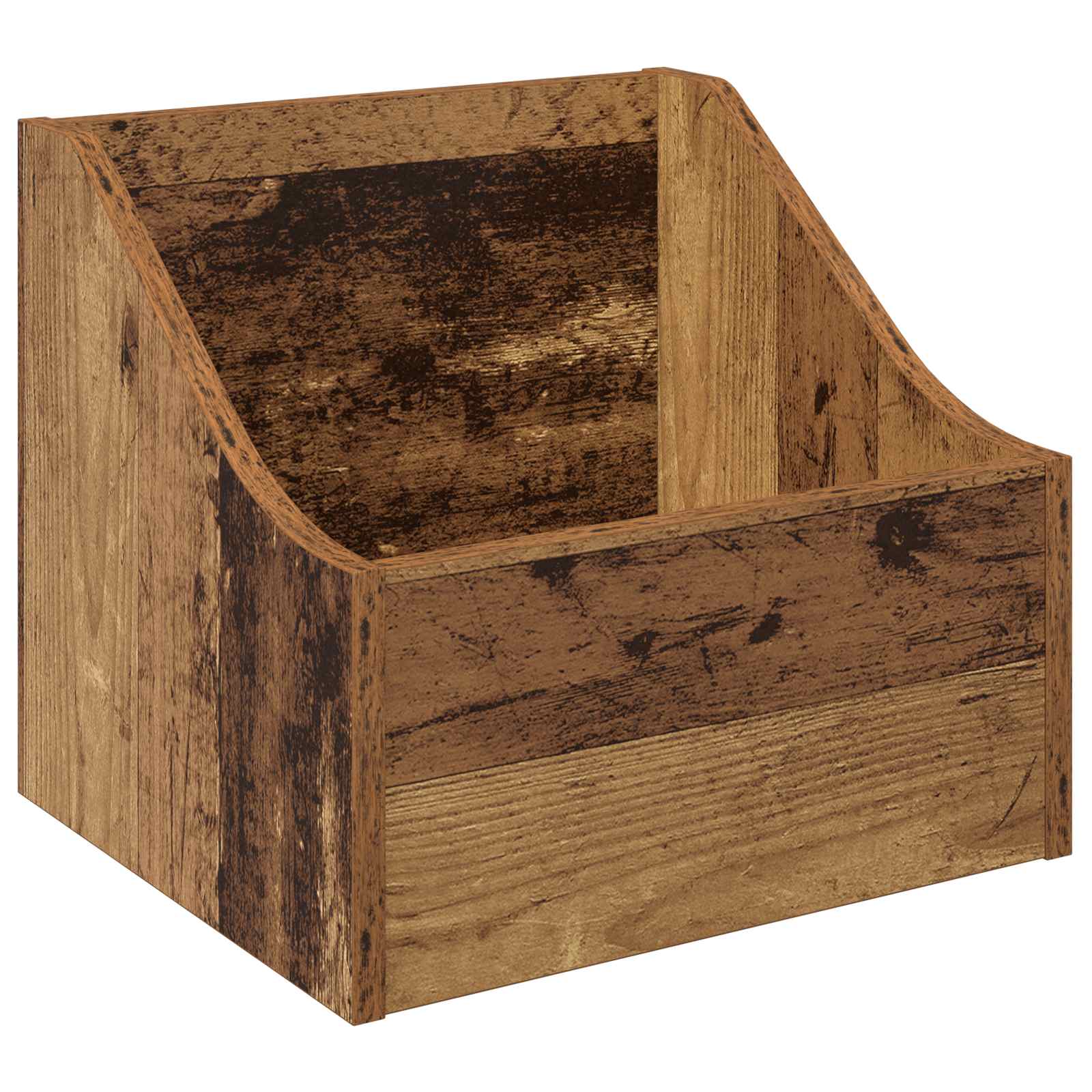 Kutija za LP ploče Staro drvo 37 x 33 x 32 cm Konstruirano drvo