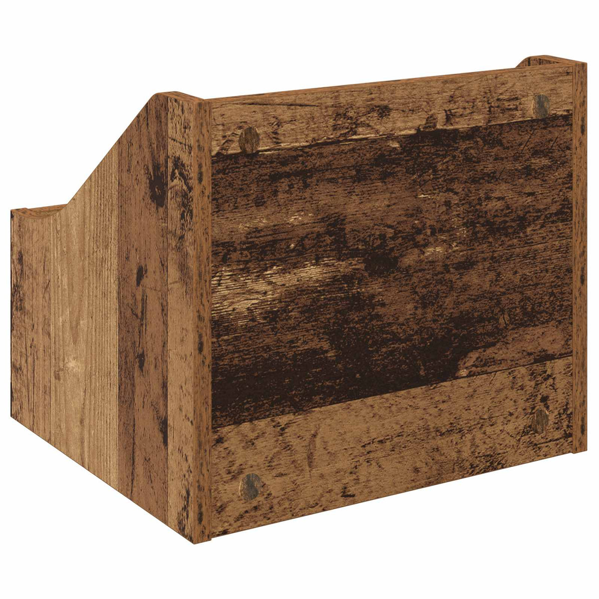 Kutija za LP ploče Staro drvo 37 x 33 x 32 cm Konstruirano drvo