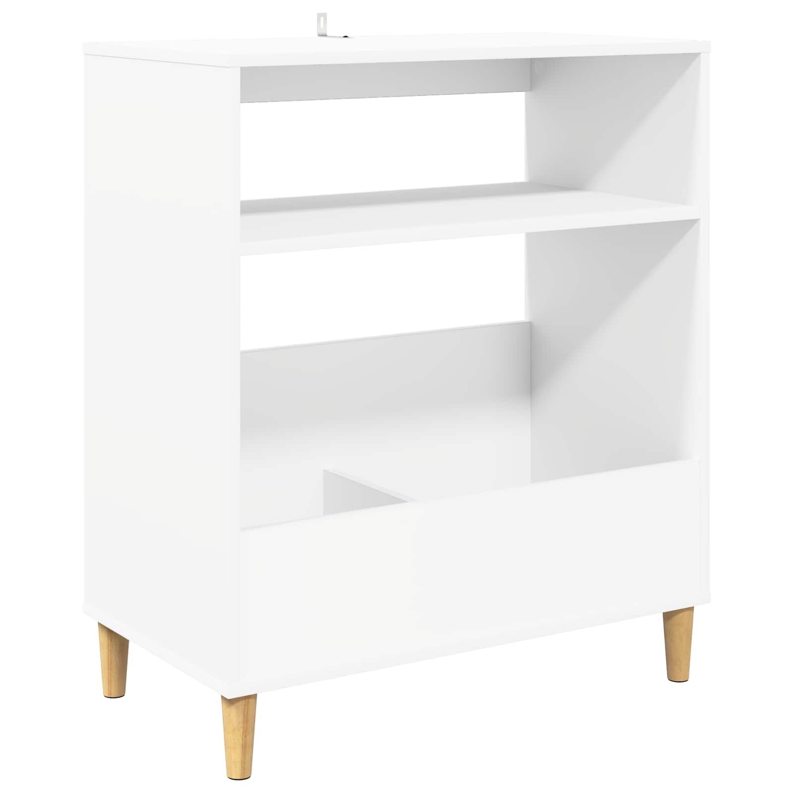 Stalak za gramofon Bijela 71 x 39,5 x 83 cm Konstruirano drvo