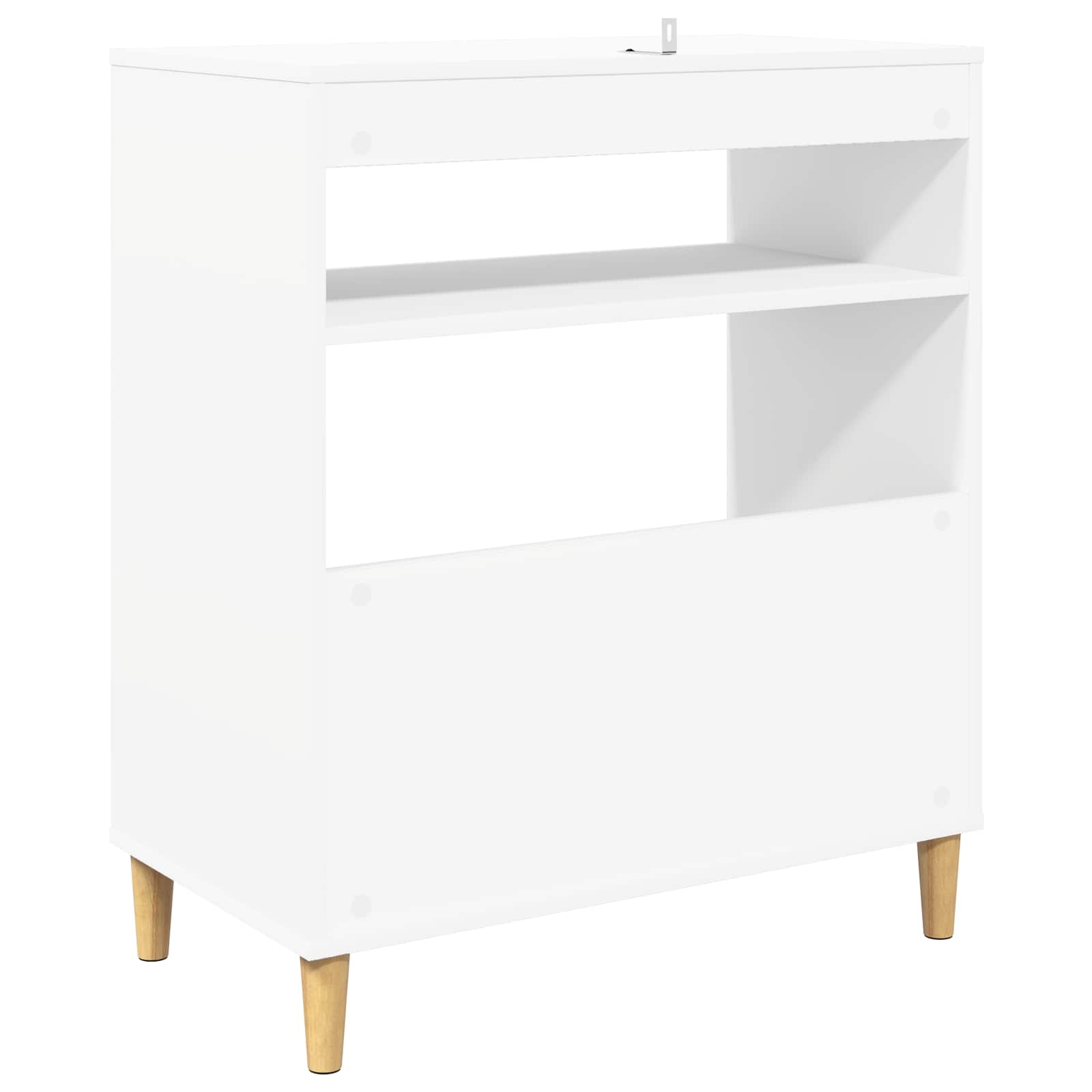 Stalak za gramofon Bijela 71 x 39,5 x 83 cm Konstruirano drvo