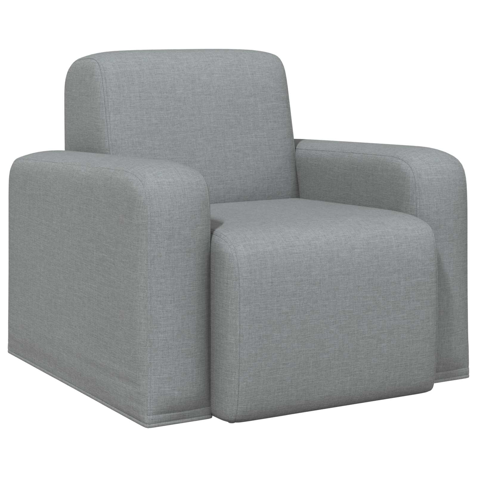 Fotelja Svjetlosiva Tkanina
