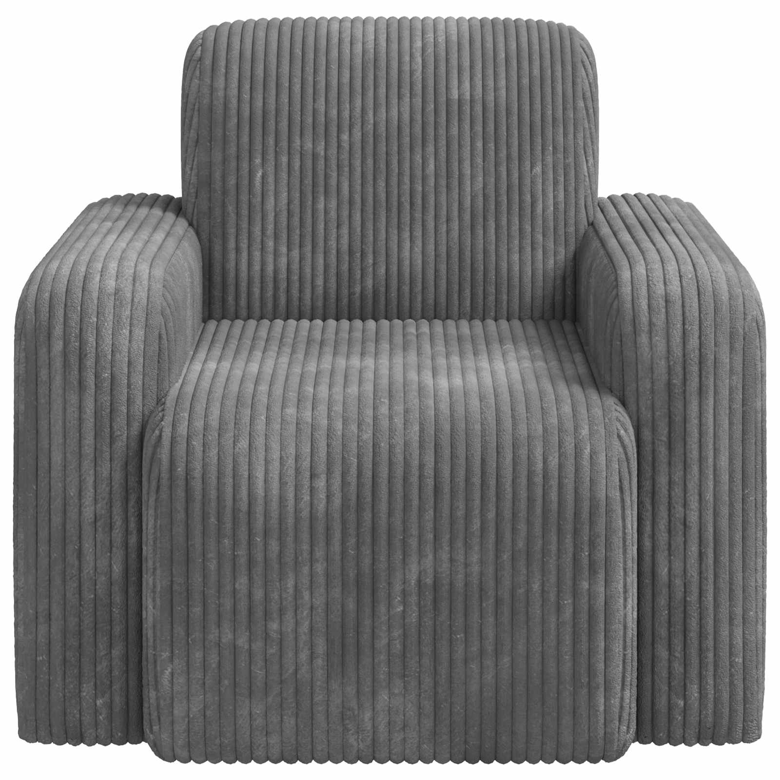 Fotelja Svjetlosiva Kord