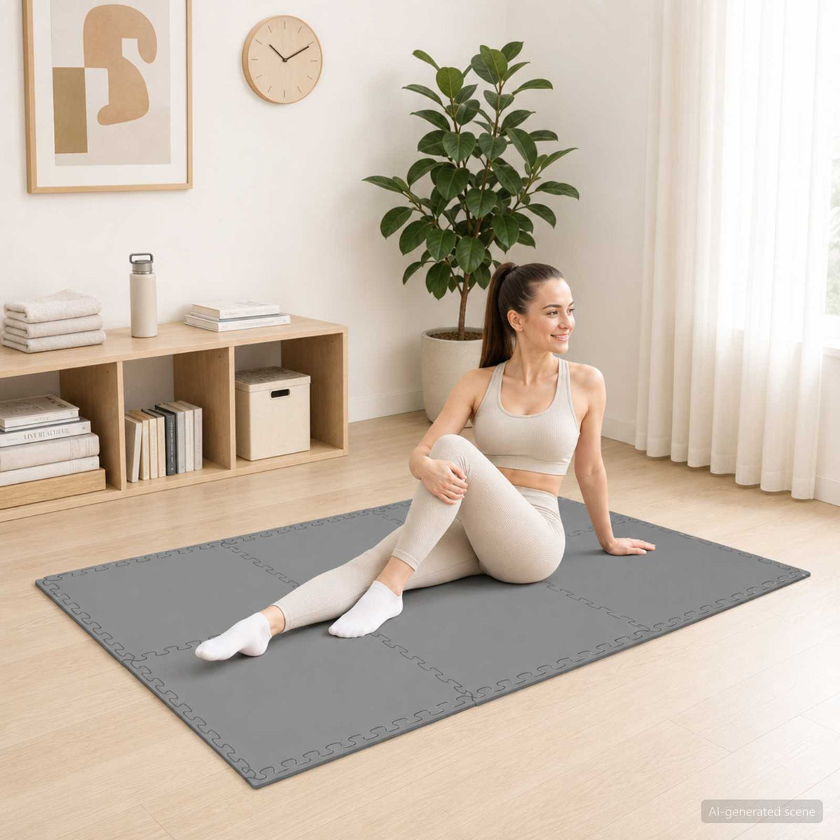 Podne prostirke 40 kom. Siva 14,4 m² EVA pjenasti materijal