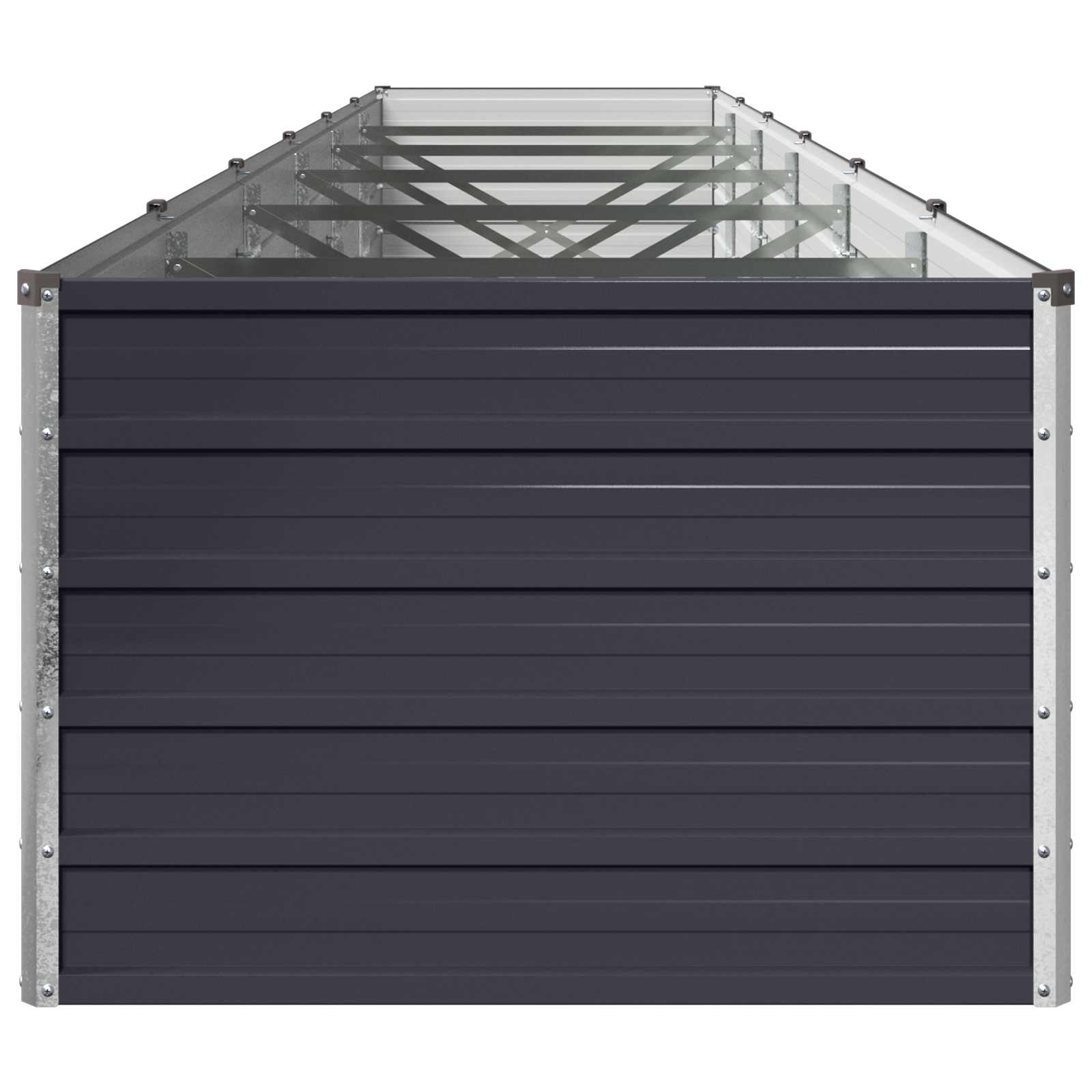 Povišeni vrtni krevet Antracit 480 x 80 x 55 cm