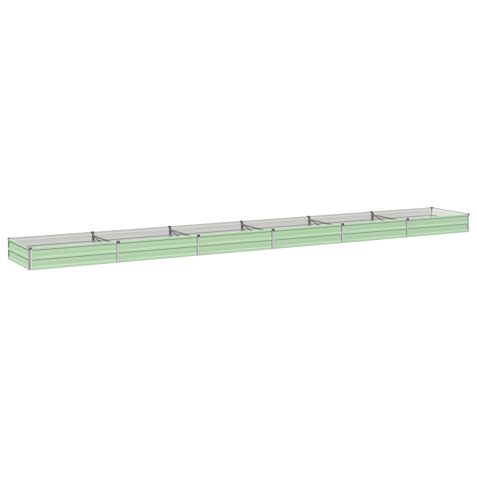 Povišeni vrtni krevet Pastelno zelena 600 x 80 x 24 cm