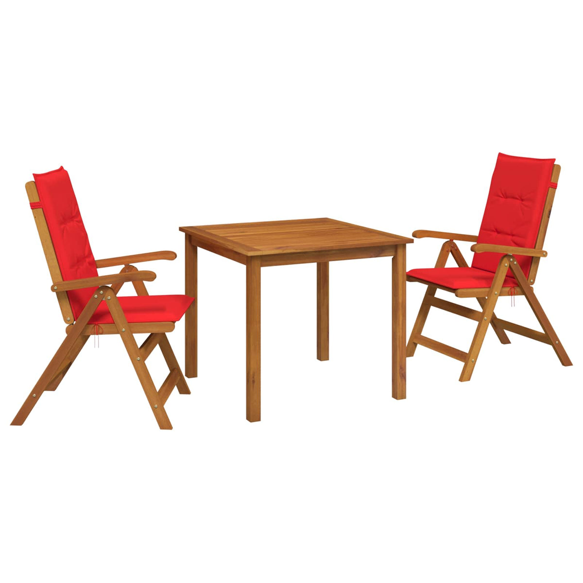 3-dijelni vrtni blagovaonski set 85x85x74 cm od masivnog bagremovog drva