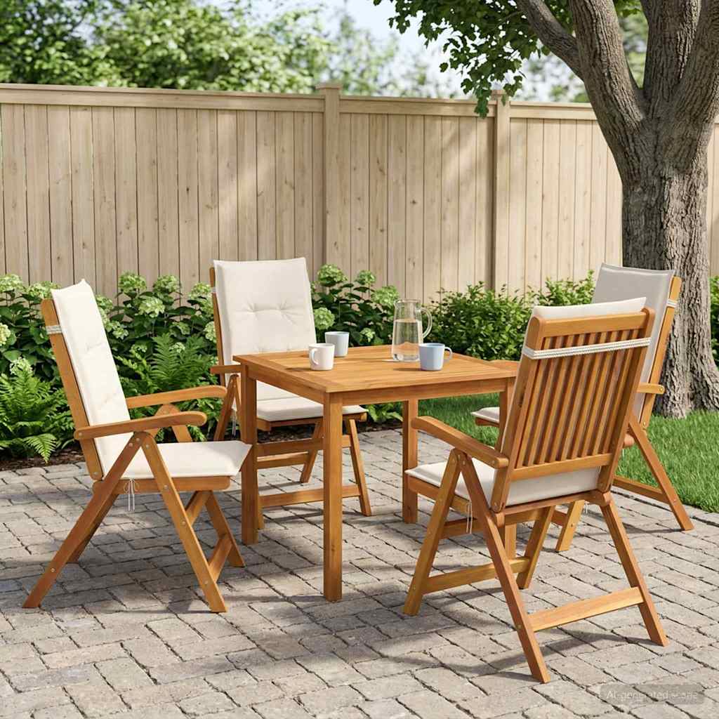 3-dijelni vrtni blagovaonski set 85x85x74 cm od masivnog bagremovog drva