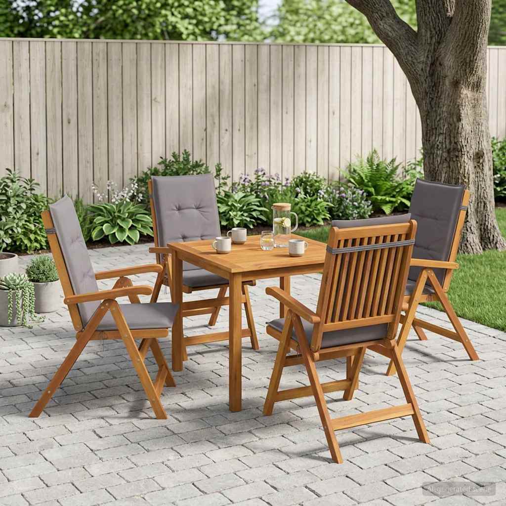 3-dijelni vrtni blagovaonski set 85x85x74 cm od masivnog bagremovog drva